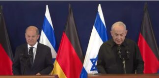 Canciller de Alemania visita Israel en muestra de apoyo