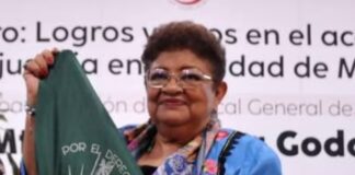 Víctimas mujeres increpan a Ernestina Godoy en el Senado