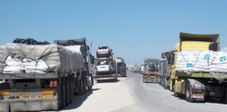 Primer convoy de ayuda humanitaria llega a Gaza mientras ONU solicita alto el fuego humanitario