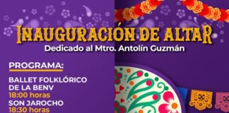 Dedicará Ayuntamiento Altar de Muertos al maestro Antolín Guzmán.