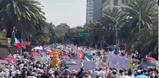 Checa el tamaño de la marcha de la base trabajadora del PJF contra extinción de dominio y ataques del ejecutivo