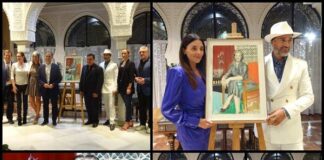 José Luis Puche realiza retrato de la actriz y cantante Imperio Argentina