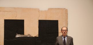 Se presenta obra del artista español Rafael Canogar, un pintor con historia .