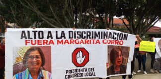 Exigen renuncia de la diputada Margarita Corro por discriminación.