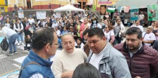 Familiares de desaparecidos se niegan a liberar el centro histórico, Cuitlàhuac García está fuera del Estado.