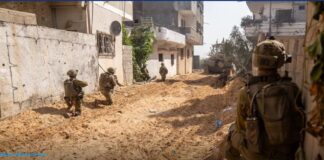 Feroces batallas entre tropas israelíes y terroristas cerca del Hospital Shifa en Gaza.