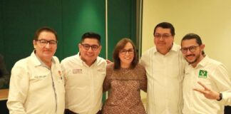 Partidos Políticos aliados de Morena arroparon a Rocío Nahle .