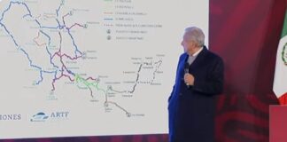 AMLO viene al sur de Veracruz a “inaugurar” otro tren, el de Istmo.