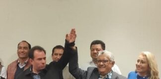Panistas hacen público su apoyo a Pepe Yunes .