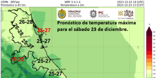 Navidad: Tiempo estable para las próximas 48 horas en Veracruz.