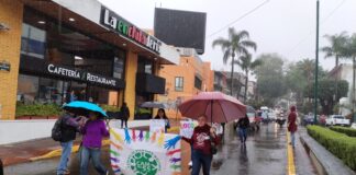 Personas con discapacidad exigen sus derechos con una caminata en #Veracruz.