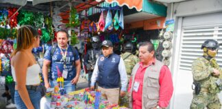 Realizan Semar y Ayuntamiento de Xalapa operativo contra pirotecnia .