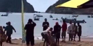 Fallece mujer atacada por un animal en la playa de Melaque #Jalisco.