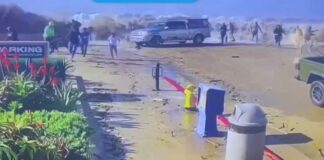 Enorme ola golpea una playa de California, hiriendo a 8 personas #Video