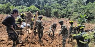 Ascienden a 35 las y los indígenas muertos por un alud de tierra en Colombia