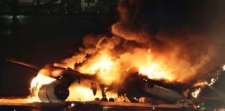 Colisionan dos aviones en Japón. Sobreviven 400 y 5 de la tripulación fallecieron #Video