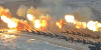 Corea del Norte lanza 200 misiles a Islas del Corea del Sur. Seúl Responde