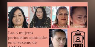 Las 5 mujeres periodistas asesinadas en el sexenio de AMLO. Tres de #Veracruz