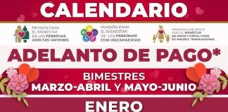Este es el calendario de pagos a personas pensionadas del Bienestar