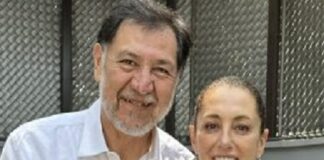 Sheinbaum defiende a Fernández Noroña por supuesta amenaza de muerte.