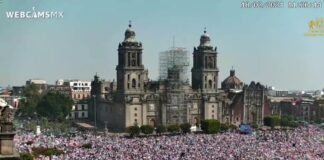 MARCHA DE FRENTE A AMLO .