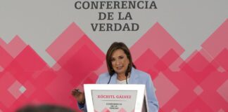 El tema central de mi campaña será la seguridad de las y los mexicanos: Xóchitl Gálvez .