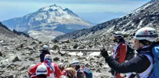 Hallan sin vida al guía de alpinistas en el Pico de Orizaba.