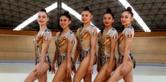 Selección Mexicana de Gimnasia rítmica consigue oro en el All Around en Atenas Grecia.