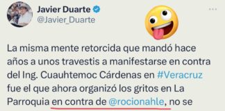 Javier Duarte defiende a Rocío Nahle
