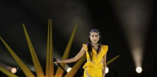 Imponente María Becerra en el Monumental de River Plate .