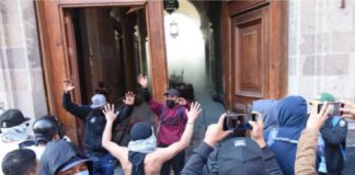 LA INSEGURIDAD, LLEGA A PALACIO NACIONAL .