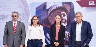 Rocío Nahle acompaña a Claudia Sheinbaum a presentación de eje energético.