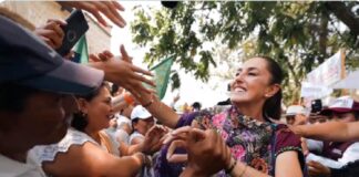 Sheinbaum exige al INE frene guerra sucia contra Rocío Nahle y Clara Brugada.