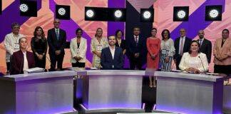 Muestrario de desconocimiento en violencia contra mujeres, por presidenciables. Debate 2024 .