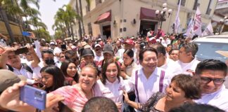 Mario Delgado asegura que Rocío Nahle será la primera gobernadora de Veracruz.