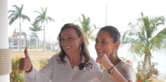 Sheinbaum da espaldarazo a Rocío Nahle en Tuxpan.