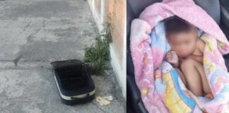 Buscan a quien abandonó a bebé en una maleta en Puebla