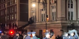 Policía de Nueva York ingresa a Universidad de Columbia para desalojar a manifestantes propalestinos.