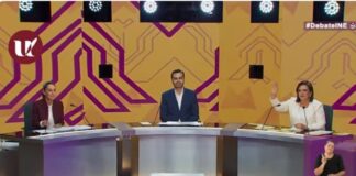 Guerra de encuestas al finalizar el primer debate presidencial.