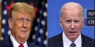 Biden y Trump se encuentran virtualmente empatados .