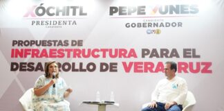 Xóchitl Gálvez se compromete a invertir en segunda etapa del Puerto de Veracruz .