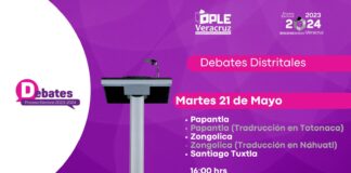 OPLE Veracruz transmite debates de diputaciones locales #Papantla #Zongolica #SantiagoTuxtla