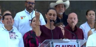 Claudia Sheinbaum Pardo, candidata presidencial de Morena, cerró su campaña en el Zócalo de la Ciudad de México