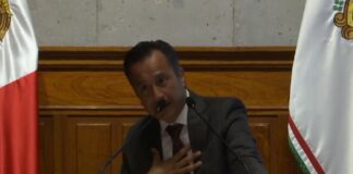 Cuitláhuac García afirma que en el PAN sufren “de delirio de persecución”.