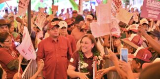 Rocío Nahle realizó pre cierre de campaña en el sur.