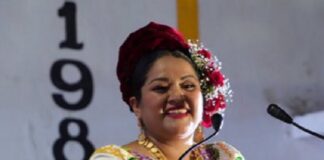 #Video: Grupo armado dispara en mitin de Rosalinda López candidata de Morena en Oaxaca