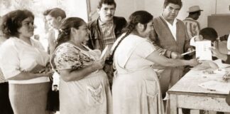 En 1955, primer voto femenino en México.