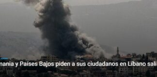 Alemania y Países Bajos piden a sus ciudadanos en Líbano salir del país.