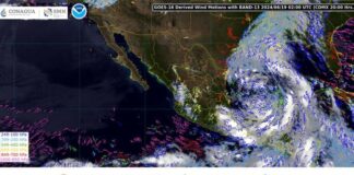 El potencial ciclón tropical Uno sigue su marcha al norte del Golfo de México.