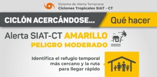 Se activa Alerta Amarilla de peligro moderado para norte de Veracruz.